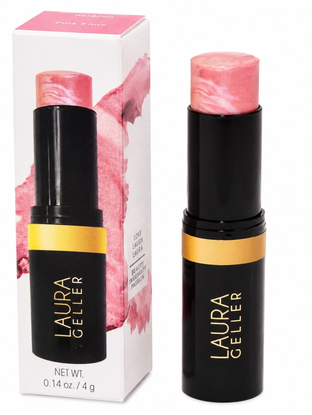 Laura Geller Pink Fiore Blush Stick- Sheer Pink Shimmer